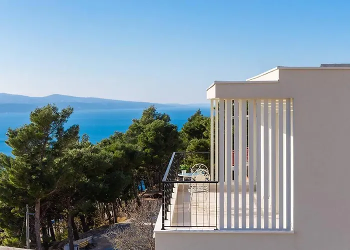 Villa Modern Maris - With Heated Pool & Sea View Brela