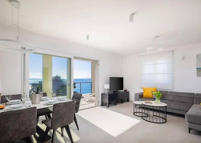 Modern Maris - With Heated Pool & Sea View *