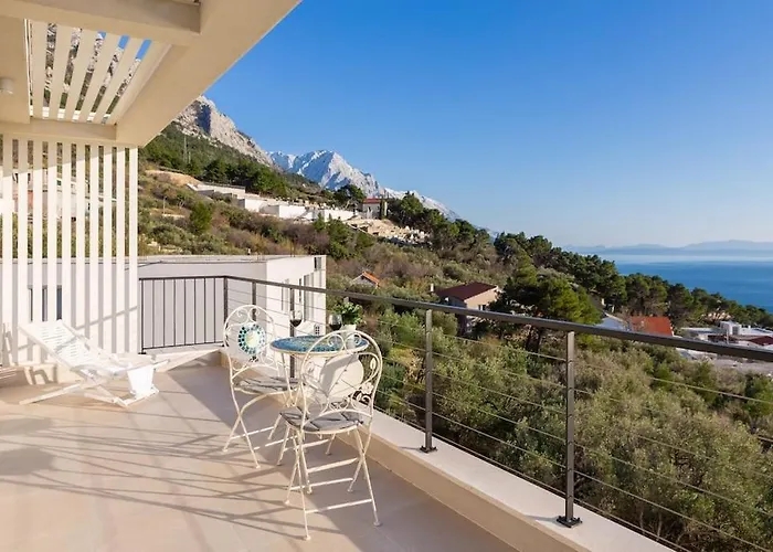 Villa Modern Maris - With Heated Pool & Sea View Brela