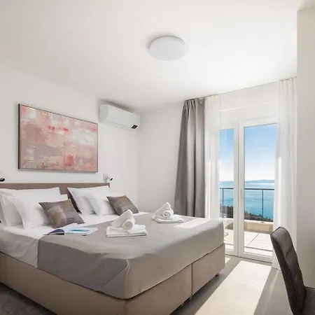 Villa Modern Maris - With Heated Pool & Sea View Brela